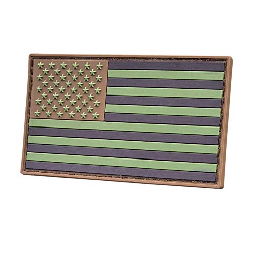 Schwarzer der amerikanischen Flagge kompatibel mit Velcro Patches für Rucksäcke Hut Patches für Kappen PVC-Patches für Westen Taktische Patches für Hüte Plattenträger-Patc (Multicam OCP) von LEGEEON