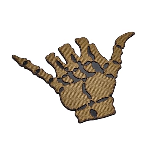 Shaka Hang Loose Lasercut Patch Morale [Coyote Tan] von LEGEEON