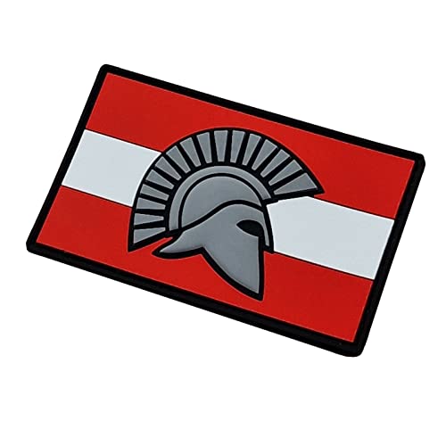 Spartan Austria Osterreich Flag Flagge Spartaner PVC Patch Spartan Austria Osterreich Flag Flagge Spartaner PVC Patch von LEGEEON