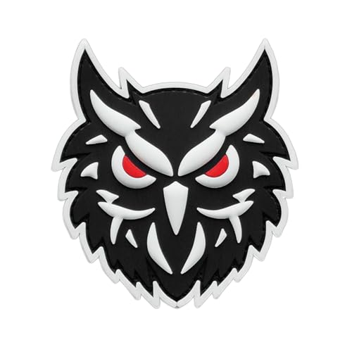 Tactical Owl Night Hunter Watcher Moral PVC Patch Kompatibel mit Velcro Klett-Patches für Hüte, Taktische Patches, Molle Zubehör Militär Patches, Patches für Rucksäcke (Black and White Glow Dark) Tactical Owl Night Hunter Watcher Moral PVC Patch Kompatibel mit Velcro Klett-Patches für Hüte, Taktische Patches, Molle Zubehör Militär Patches, Patches für Rucksäcke (Black and White Glow Dark) von LEGEEON