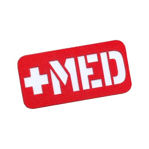 Taktischer medizinischer Identifier Patch mit Hakenrückseite, Erste-Hilfe-Moral-Patch für IFAK, EMT-Beutel, Medizinausrüstung, Rucksäcke, kompatibel mit Klettverkleidungen von LEGEEON