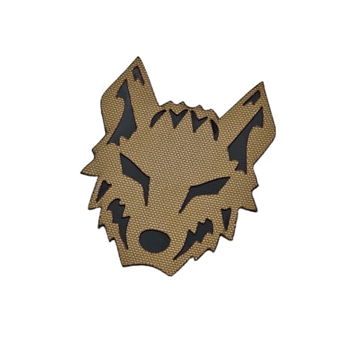 Wolf Tactical Military Morale Lasercut Patch [Coyote Tan] von LEGEEON