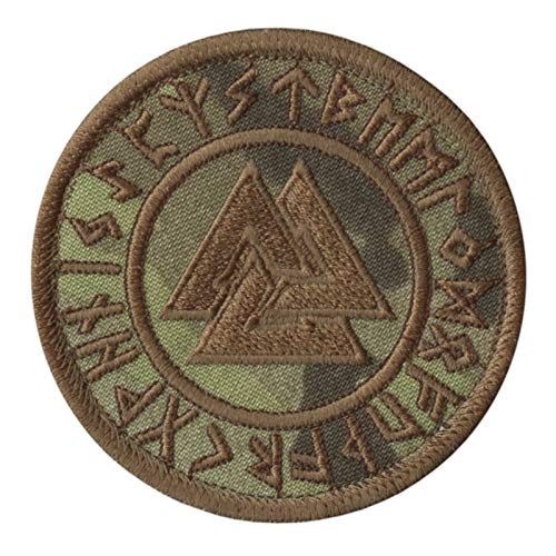 mult1cam Valknut Wikinger Norse Runen Heidnische Odin Gott Rune Taktische Klett Patch Militär von LEGEEON