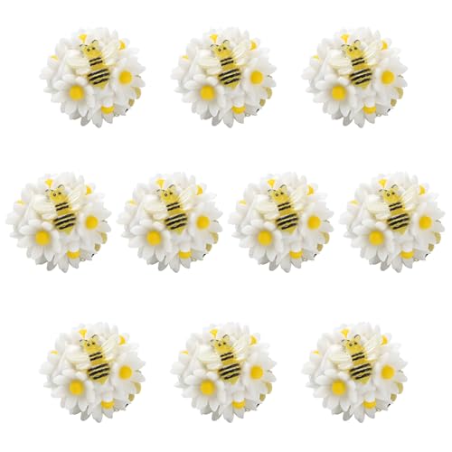 LEGENTLISUR 10 Stück Bienen n Brennperlen Für Stifte 18mm Kugel Süße Bienen Glas Lampwork Perlen Für DIY Bastelarbeiten Perlenstifte Armbänder Halsketten Ohrringe DIY Bastelbedarf von LEGENTLISUR