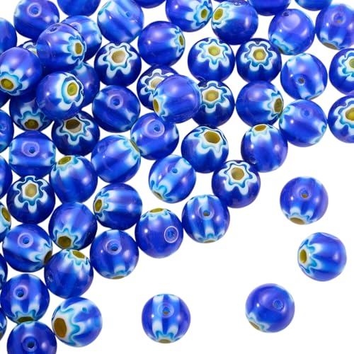 LEGENTLISUR 100 Stück 8mm Gänseblümchen Lampwork Perlen Zur Schmuckherstellung Kleine Runde Perlen Für Armbänder Halsketten Ohrringe DIY Bastelset LEGENTLISUR 100 Stück 8mm Gänseblümchen Lampwork Perlen Zur Schmuckherstellung Kleine Runde Perlen Für Armbänder Halsketten Ohrringe DIY Bastelset von LEGENTLISUR