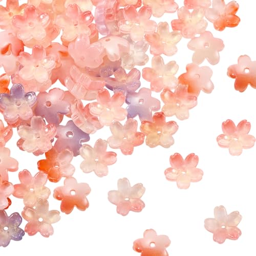 LEGENTLISUR 100 Stück Blumenperlen Zur Schmuckherstellung Kirschblüten Transparente Lampwork Perlen Für Armbänder Halsketten Ohrringe DIY Bastelset LEGENTLISUR 100 Stück Blumenperlen Zur Schmuckherstellung Kirschblüten Transparente Lampwork Perlen Für Armbänder Halsketten Ohrringe DIY Bastelset von LEGENTLISUR