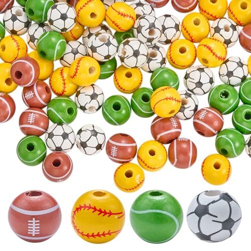 LEGENTLISUR 100 Stück Holzperlen Zum Basteln Kleine Runde Sportperlen Für Armbänder Halsketten Ohrringe DIY Schmuckherstellung LEGENTLISUR 100 Stück Holzperlen Zum Basteln Kleine Runde Sportperlen Für Armbänder Halsketten Ohrringe DIY Schmuckherstellung von LEGENTLISUR