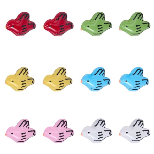 LEGENTLISUR 12 Stück Lampwork Glasperlen Zur Schmuckherstellung Niedliche Handgefertigte Tiervogel Perlen Für DIY Armbänder Halsketten Ohrringe Geschenkzubehör von LEGENTLISUR