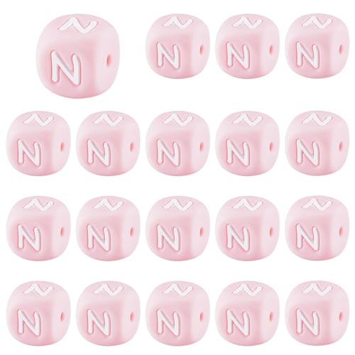 LEGENTLISUR 20 Stück Silikon Buchstabenperlen 12mm Quadratisch Würfel Alphabet Silikonperlen Für Freundschaftsarmbänder Wörter Halsketten Schlüsselanhänger Schmuck Basteln DIY Projekte (Buchstabe N) LEGENTLISUR 20 Stück Silikon Buchstabenperlen 12mm Quadratisch Würfel Alphabet Silikonperlen Für Freundschaftsarmbänder Wörter Halsketten Schlüsselanhänger Schmuck Basteln DIY Projekte (Buchstabe N) von LEGENTLISUR
