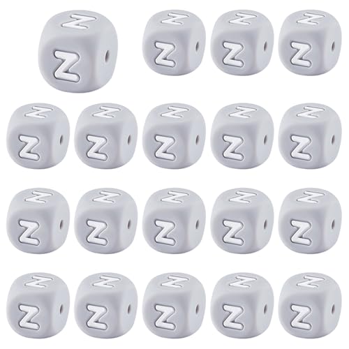 LEGENTLISUR 20 Stück Silikon Buchstabenperlen 12mm Quadratisch Würfel Alphabet Silikonperlen Für Freundschaftsarmbänder Wörter Halsketten Schlüsselanhänger Schmuck Basteln DIY Projekte (Buchstabe Z) LEGENTLISUR 20 Stück Silikon Buchstabenperlen 12mm Quadratisch Würfel Alphabet Silikonperlen Für Freundschaftsarmbänder Wörter Halsketten Schlüsselanhänger Schmuck Basteln DIY Projekte (Buchstabe Z) von LEGENTLISUR