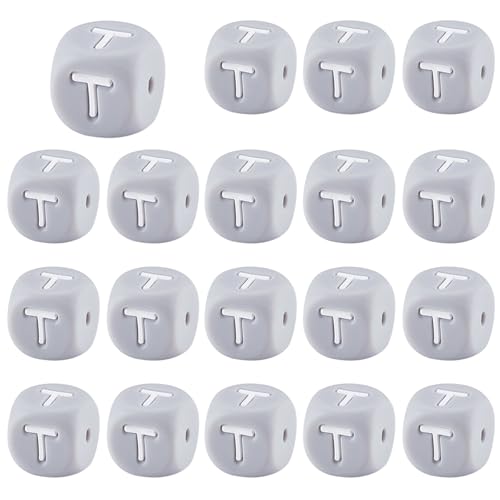 LEGENTLISUR 20 Stück Silikon Buchstabenperlen 12mm Quadratisch Würfel Alphabet Silikonperlen Für Freundschaftsarmbänder Wörter Halsketten Schlüsselanhänger Schmuck Basteln DIY Projekte (Buchstabe T) LEGENTLISUR 20 Stück Silikon Buchstabenperlen 12mm Quadratisch Würfel Alphabet Silikonperlen Für Freundschaftsarmbänder Wörter Halsketten Schlüsselanhänger Schmuck Basteln DIY Projekte (Buchstabe T) von LEGENTLISUR