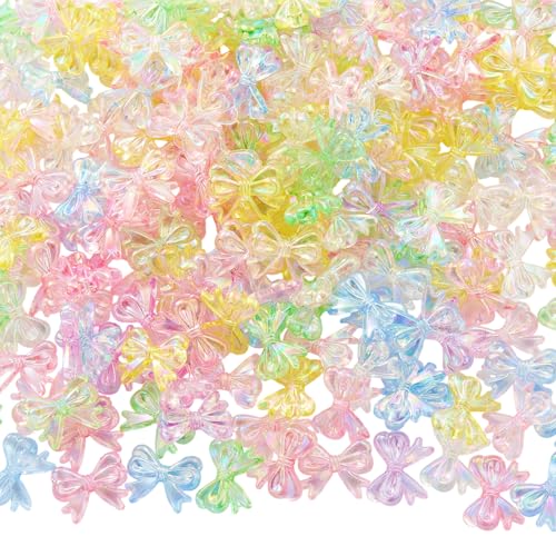 LEGENTLISUR 200–220 Stück Plattierte Transparente Acryl-Schmetterlingsperlen zur Schmuckherstellung Süße Schleifenperlen für Armbänder Halsketten DIY-Ohrringe und Bastelbedarf LEGENTLISUR 200–220 Stück Plattierte Transparente Acryl-Schmetterlingsperlen zur Schmuckherstellung Süße Schleifenperlen für Armbänder Halsketten DIY-Ohrringe und Bastelbedarf von LEGENTLISUR