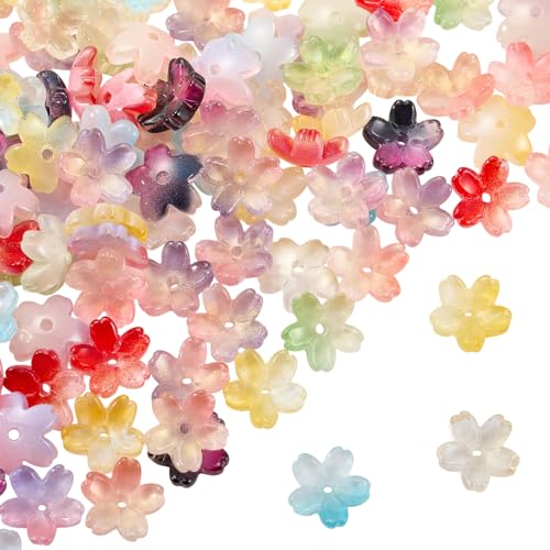 LEGENTLISUR 200 Stück Blumenperlen Zur Schmuckherstellung Kirschblüten Transparente Lampwork Perlen Für Armbänder Halsketten Ohrringe DIY Bastelset LEGENTLISUR 200 Stück Blumenperlen Zur Schmuckherstellung Kirschblüten Transparente Lampwork Perlen Für Armbänder Halsketten Ohrringe DIY Bastelset von LEGENTLISUR