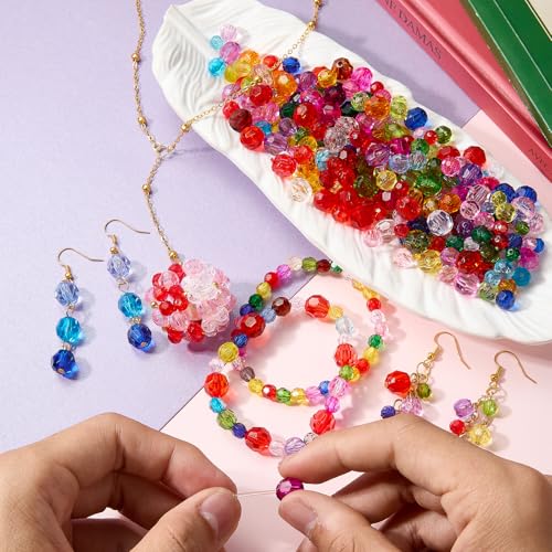 LEGENTLISUR 280–300 Stück Transparente Acryl-Kristallperlen zur Schmuckherstellung Facettierte Abstandsperlen für Armbänder Halsketten Ohrringe DIY-Zubehör LEGENTLISUR 280–300 Stück Transparente Acryl-Kristallperlen zur Schmuckherstellung Facettierte Abstandsperlen für Armbänder Halsketten Ohrringe DIY-Zubehör von LEGENTLISUR