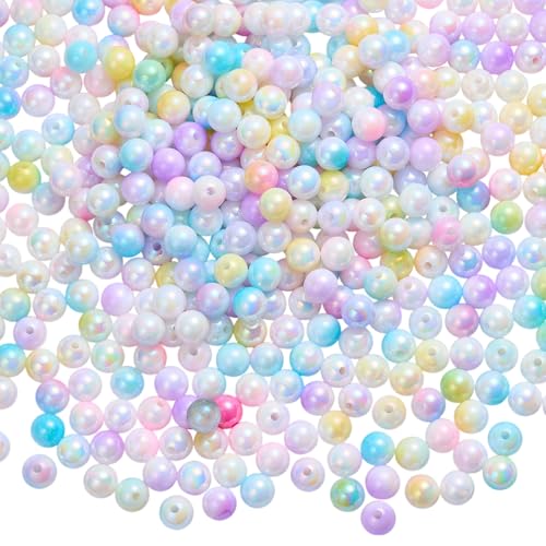 LEGENTLISUR 400–410 Stück Undurchsichtige farbige Acrylperlen zur Schmuckherstellung Kleine Kaugummiperlen für Armbänder Halsketten Ohrringe DIY-Bastelarbeiten LEGENTLISUR 400–410 Stück Undurchsichtige farbige Acrylperlen zur Schmuckherstellung Kleine Kaugummiperlen für Armbänder Halsketten Ohrringe DIY-Bastelarbeiten von LEGENTLISUR