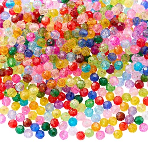 LEGENTLISUR 480–500 Stück Transparente Acryl-Kristallperlen zur Schmuckherstellung Facettierte Abstandsperlen für Armbänder Halsketten Ohrringe DIY-Zubehör LEGENTLISUR 480–500 Stück Transparente Acryl-Kristallperlen zur Schmuckherstellung Facettierte Abstandsperlen für Armbänder Halsketten Ohrringe DIY-Zubehör von LEGENTLISUR