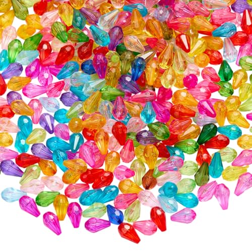 LEGENTLISUR 480–500 Stück Tropfen-Kristallperlen zur Schmuckherstellung Transparente Facettierte Acrylperlen für Armbänder Halsketten Ohrringe DIY-Handwerk LEGENTLISUR 480–500 Stück Tropfen-Kristallperlen zur Schmuckherstellung Transparente Facettierte Acrylperlen für Armbänder Halsketten Ohrringe DIY-Handwerk von LEGENTLISUR
