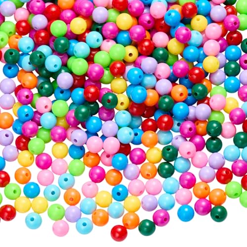 LEGENTLISUR 480–500 Stück Undurchsichtige Farbige Acrylperlen zur Schmuckherstellung Kleine Abstandsperlen für Armbänder Halsketten Zubehör Handarbeit LEGENTLISUR 480–500 Stück Undurchsichtige Farbige Acrylperlen zur Schmuckherstellung Kleine Abstandsperlen für Armbänder Halsketten Zubehör Handarbeit von LEGENTLISUR