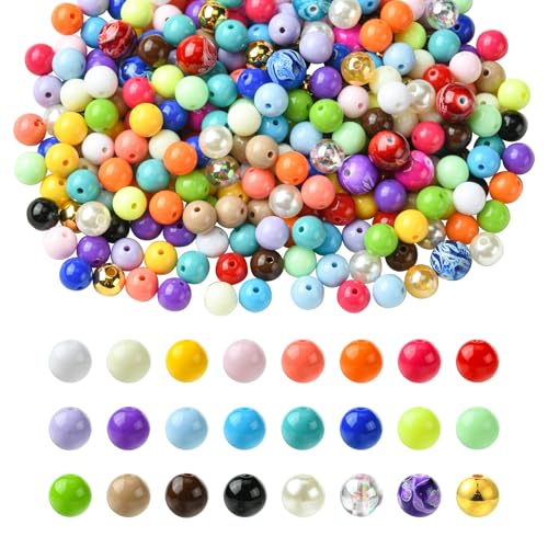 LEGENTLISUR 480 Stück 10mm Runde Acrylperlen 24 Bonbonfarben Verschiedene Kaugummiperlen Aus Kunststoff Großpackung Für Selbstgemachte Halsketten Ohrringe Armbänder Schmuckherstellungszubehör LEGENTLISUR 480 Stück 10mm Runde Acrylperlen 24 Bonbonfarben Verschiedene Kaugummiperlen Aus Kunststoff Großpackung Für Selbstgemachte Halsketten Ohrringe Armbänder Schmuckherstellungszubehör von LEGENTLISUR