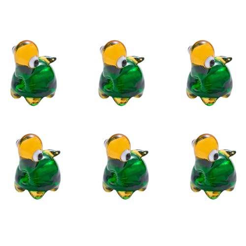 LEGENTLISUR 6 Stück Lampwork Glasperlen Zur Schmuckherstellung Süße Handgefertigte Meerestier Schildkröten Perlen Für DIY Armbänder Mit Sommermotiv Halsketten Und Ohrringe von LEGENTLISUR