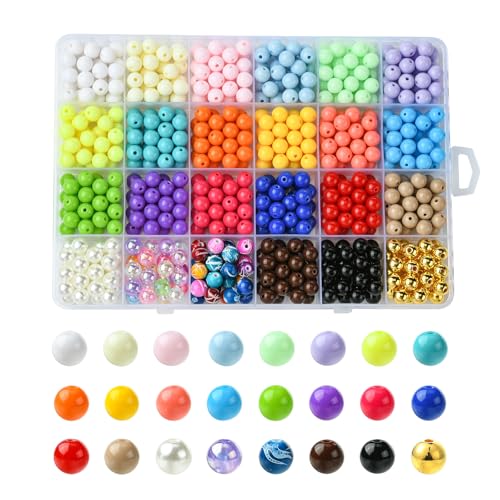 LEGENTLISUR 669 Stück 8mm Runde Acrylperlen 23 Bonbonfarben Verschiedene Kaugummiperlen Aus Kunststoff Großpackung Für Selbstgemachte Halsketten Ohrringe Armbänder Schmuckherstellungszubehör LEGENTLISUR 669 Stück 8mm Runde Acrylperlen 23 Bonbonfarben Verschiedene Kaugummiperlen Aus Kunststoff Großpackung Für Selbstgemachte Halsketten Ohrringe Armbänder Schmuckherstellungszubehör von LEGENTLISUR