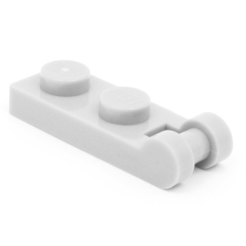 LEGO Bricks – Bügeleisen mit Scharnier für Clip schmal geschlossen (10 Stück), 1 x 2 Türen, hellgrau Neue von LEGO