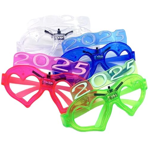 2025 Neujahrsparty-Brille, blinkende Brille, buntes LED-Licht, Neujahrsparty-Brille für Weihnachten 2025 Neujahrsparty-Brille, blinkende Brille, buntes LED-Licht, Neujahrsparty-Brille für Weihnachten von LEIDJGUN