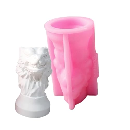 3D-Wolfskopf-Skulptur, Silikonformen für Epoxidharz, handgefertigte Seifenherstellung, Kunst, Handwerk, Gips-Silikonformen 3D-Wolfskopf-Skulptur, Silikonformen für Epoxidharz, handgefertigte Seifenherstellung, Kunst, Handwerk, Gips-Silikonformen von LEIDJGUN