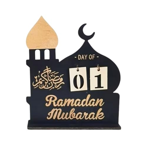Holzschnitzerei, Dekoration, einzigartiges Design aus dem Nahen Osten, Tischdekoration, Holzstruktur für Eid-Feier von LEIDJGUN