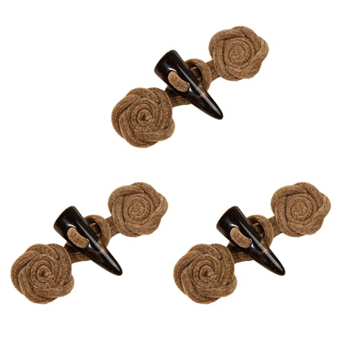 Knebelknöpfe aus Harz, Horn, für Mäntel, Pullover, handgefertigte Nähknöpfe für Clubbing und Cosplay, 3 Stück Knebelknöpfe aus Harz, Horn, für Mäntel, Pullover, handgefertigte Nähknöpfe für Clubbing und Cosplay, 3 Stück von LEIDJGUN