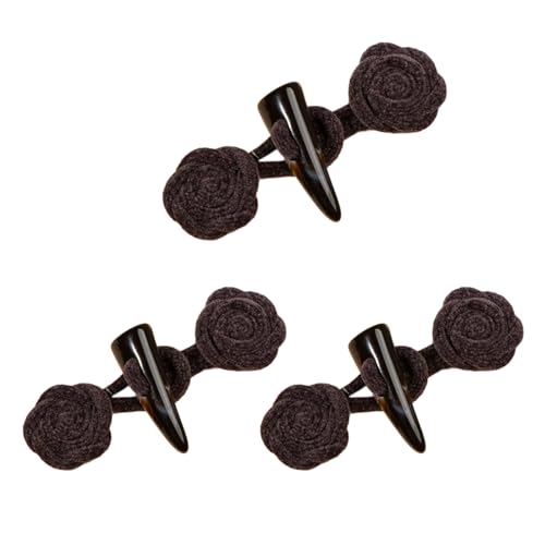 Knebelknöpfe aus Harz, Horn, für Mäntel, Pullover, handgefertigte Nähknöpfe für Clubbing und Cosplay, 3 Stück Knebelknöpfe aus Harz, Horn, für Mäntel, Pullover, handgefertigte Nähknöpfe für Clubbing und Cosplay, 3 Stück von LEIDJGUN