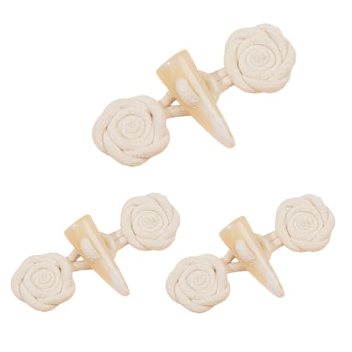 Knebelknöpfe aus Harz, Horn, für Mäntel, Pullover, handgefertigte Nähknöpfe für Clubbing und Cosplay, 3 Stück Knebelknöpfe aus Harz, Horn, für Mäntel, Pullover, handgefertigte Nähknöpfe für Clubbing und Cosplay, 3 Stück von LEIDJGUN