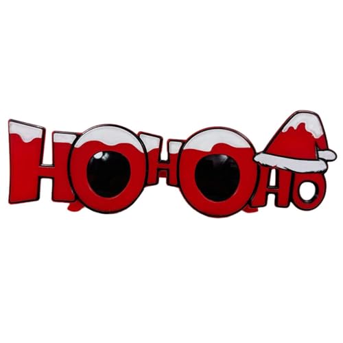LEIDJGUN Einzigartige Urlaubsbrille für Weihnachtsfeiern, lustige Cartoon-Weihnachtsmann-Brille, Rahmen, Urlaub, Party, Kostüm, Brillen, Requisiten von LEIDJGUN
