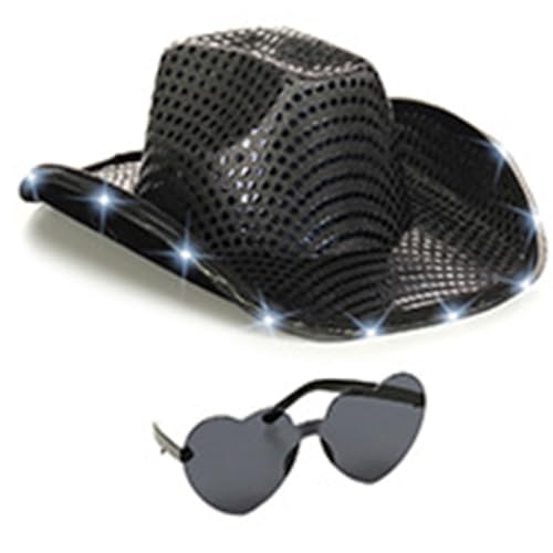 LEIDJGUN Glitzernde Pailletten Sonnenbrille für Karneval und Musikfestival von LEIDJGUN