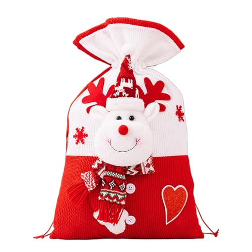 LEIDJGUN Modische Weihnachtsmann-Geschenktasche, weicher Strickstoff, tragbares Zubehör für stabile Aufbewahrungslösung für Urlaubsgeschenk LEIDJGUN Modische Weihnachtsmann-Geschenktasche, weicher Strickstoff, tragbares Zubehör für stabile Aufbewahrungslösung für Urlaubsgeschenk von LEIDJGUN