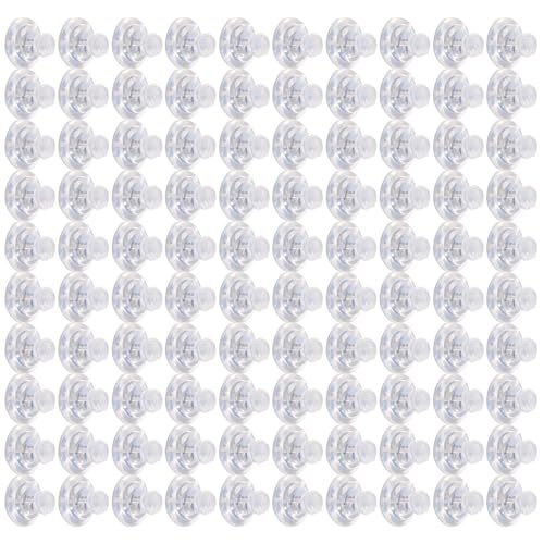 Silikon-Ohrring-Verschlüsse, sicherer Verschluss, Ersatz für Ohrstecker und schwere Ohrringe, hypoallergen, 100 Stück Silikon-Ohrring-Verschlüsse, sicherer Verschluss, Ersatz für Ohrstecker und schwere Ohrringe, hypoallergen, 100 Stück von LEIDJGUN
