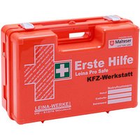 LEINA-WERKE Erste-Hilfe-Koffer Pro Safe KFZ-Werkstatt DIN 13157 orange von LEINA-WERKE
