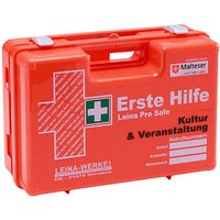 LEINA-WERKE Erste-Hilfe-Koffer Pro Safe Kultur & Veranstaltung DIN 13157 orange von LEINA-WERKE