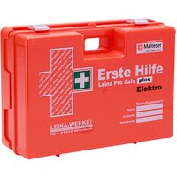 LEINA-WERKE Erste-Hilfe-Koffer Pro Safe plus Elektro DIN 13169 orange von LEINA-WERKE