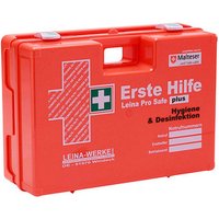LEINA-WERKE Erste-Hilfe-Koffer Pro Safe plus Hygiene & Desinfektion DIN 13169 orange von LEINA-WERKE
