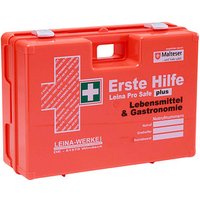 LEINA-WERKE Erste-Hilfe-Koffer Pro Safe plus Lebensmittel & Gastronomie DIN 13169 orange von LEINA-WERKE