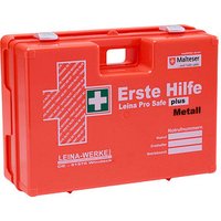 LEINA-WERKE Erste-Hilfe-Koffer Pro Safe plus Metall DIN 13169 orange von LEINA-WERKE