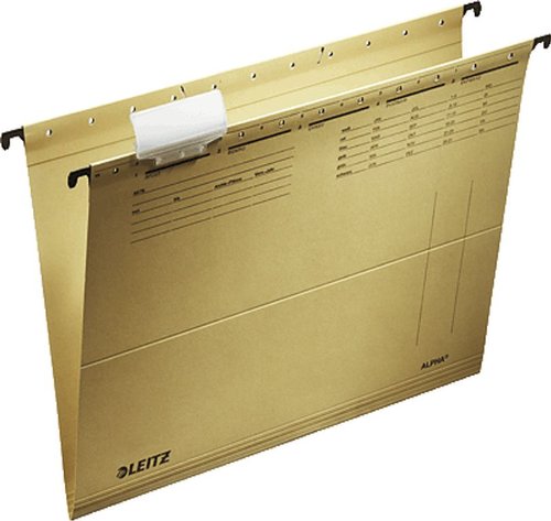 Leitz Hängemappe ALPHA/1915-30-00 für DIN A4 naturbraun 230g/qm Inh.10 Leitz Hängemappe ALPHA/1915-30-00 für DIN A4 naturbraun 230g/qm Inh.10 von LEITZ