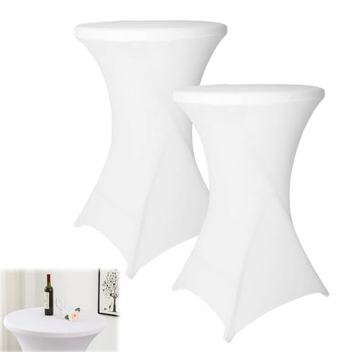 LEKEFETO 2 Stück Stretch Stehtisch Husse Stehtischhusse Weiß Stretch-Tischdecke für Stehtische 80-85 cm Stehtische und Bistrotische Standfüße Stehtischhusse für Bar Counter Hochzeit Geburtstagsfeier LEKEFETO 2 Stück Stretch Stehtisch Husse Stehtischhusse Weiß Stretch-Tischdecke für Stehtische 80-85 cm Stehtische und Bistrotische Standfüße Stehtischhusse für Bar Counter Hochzeit Geburtstagsfeier von LEKEFETO