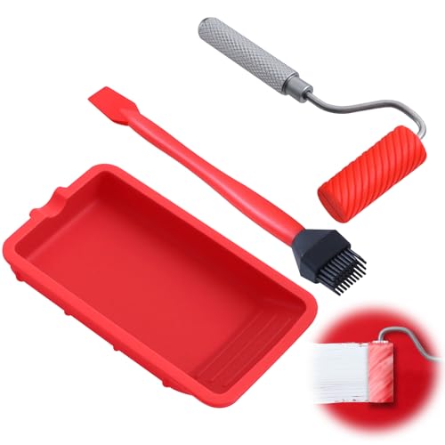 Leimroller Holzleim, Leimroller Holzleim Set, Wiederverwendbare Leimwalze für Handwerk, Schnell und Gleichmäßig Auftragen, Effizient und Praktisch,für Holz und Metall Leimroller Holzleim, Leimroller Holzleim Set, Wiederverwendbare Leimwalze für Handwerk, Schnell und Gleichmäßig Auftragen, Effizient und Praktisch,für Holz und Metall von LEKEFETO
