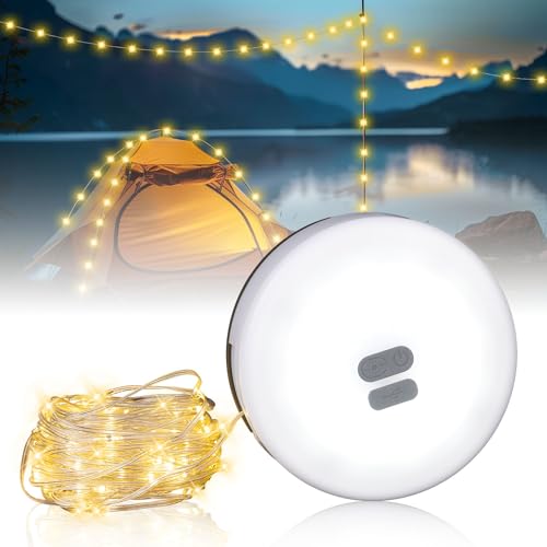 LEKIA Camping Lichterkette Aufrollbar, 2 in 1 Outdoor Lichterkette mit 6 Beleuchtungsmodi, 10M Wiederaufladbare LED Campinglampe Außen Innen, Wasserdichte Camping Zubehör Gadgets für Garten Party Deko LEKIA Camping Lichterkette Aufrollbar, 2 in 1 Outdoor Lichterkette mit 6 Beleuchtungsmodi, 10M Wiederaufladbare LED Campinglampe Außen Innen, Wasserdichte Camping Zubehör Gadgets für Garten Party Deko von LEKIA