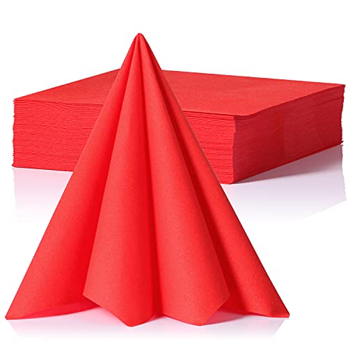 LEKOCH 50 PCS Einweg Rot Weihnachten Servietten, Air Laid Stoffähnlich Servietten Für Hochzeit Premium QUALITÄT,40x40 LEKOCH 50 PCS Einweg Rot Weihnachten Servietten, Air Laid Stoffähnlich Servietten Für Hochzeit Premium QUALITÄT,40x40 von LEKOCH