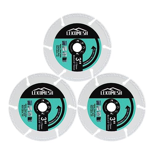 Hartmetall-Holztrennscheibe - LEKOMESH 3 pcs 75 x 10mm zum Schneiden von Holz, Gipskartonplatten, Glasfaser, Gummirohren, Kunststoffen und Zementresten Hartmetall-Holztrennscheibe - LEKOMESH 3 pcs 75 x 10mm zum Schneiden von Holz, Gipskartonplatten, Glasfaser, Gummirohren, Kunststoffen und Zementresten von LEKOMESH
