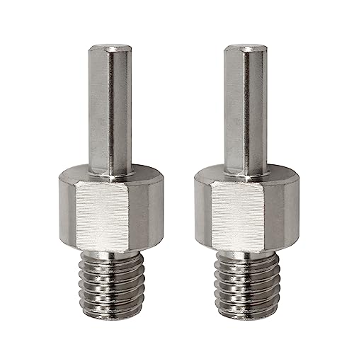 Adapter für Diamant Bohrkrone Fliesen - 2PCS M14 Außengewinde auf Dreikant-Schaft, Diamant-Bohrer-Adapter für M14-Anschluss Dreikant,Diamant-Lochsägenadapter für Hand- und Tischbohrmaschinen von LEKOMESH