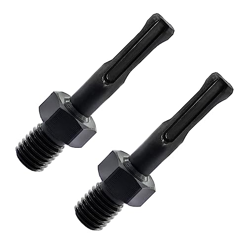 Adapter für Diamant Bohrkrone Fliesen - 2PCS M14 Außengewinde auf SDS Plus-Schaft, Diamant-Bohrer-Adapter für M14-Anschluss SDS,Diamant-Lochsägenadapter für Hand- und Tischbohrmaschinen von LEKOMESH